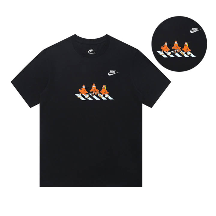 Nike Nike T Shirts Unisex Black Crew Neck Moderate Straight Fit