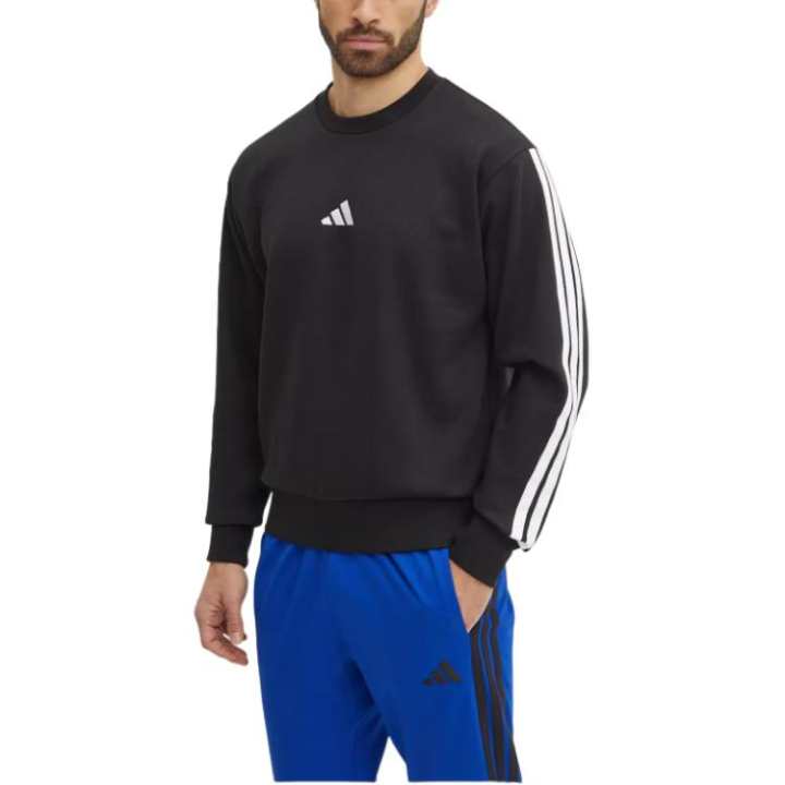 Adidas Adidas Free Shipping With AdiClub Essentials 3 Stripes Fleece Sweatshirt