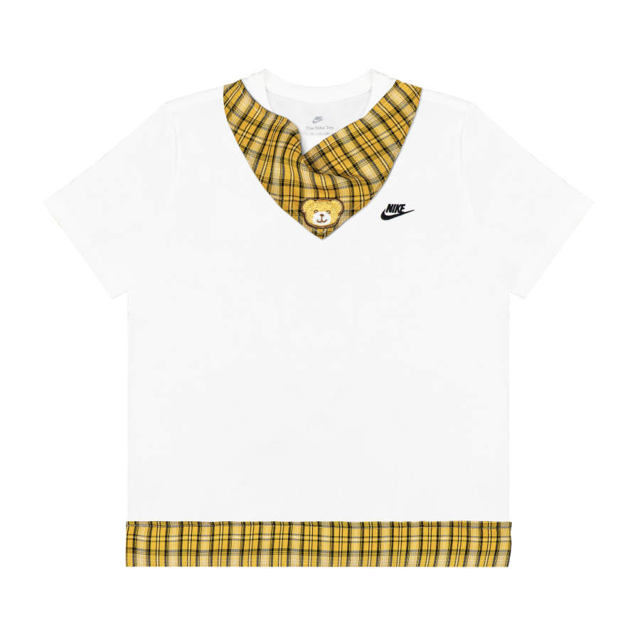 Nike Nike Swoosh T Shirts Unisex White Crew Neck Moderate Straight Fit