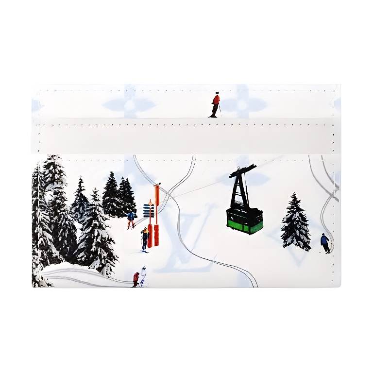 LOUIS VUITTON LOUIS VUITTON Ski Double Card Case White