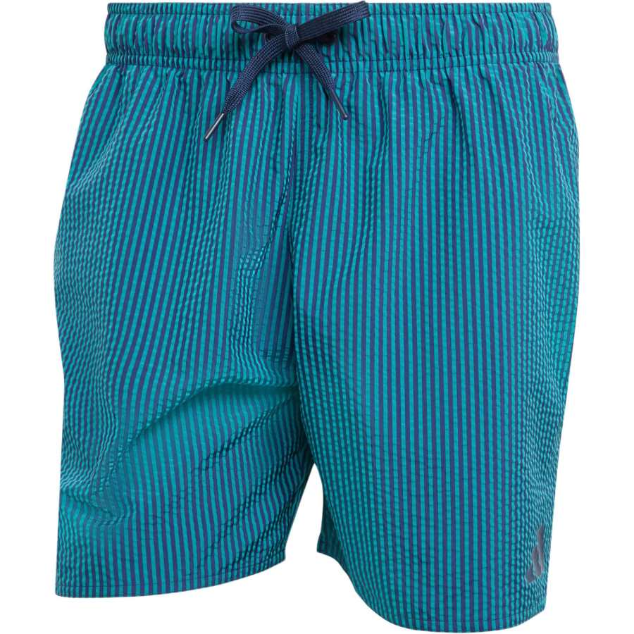 Adidas Adidas Free Shipping With AdiClub Seersucker Stripy Swim Shorts 5 Inch