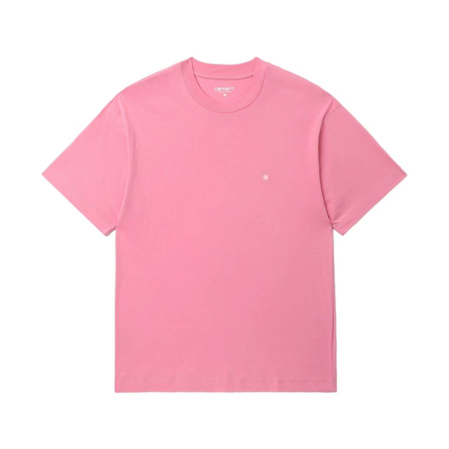 Carhartt WIP T Shirts Women's Pink Crew Neck Moderate