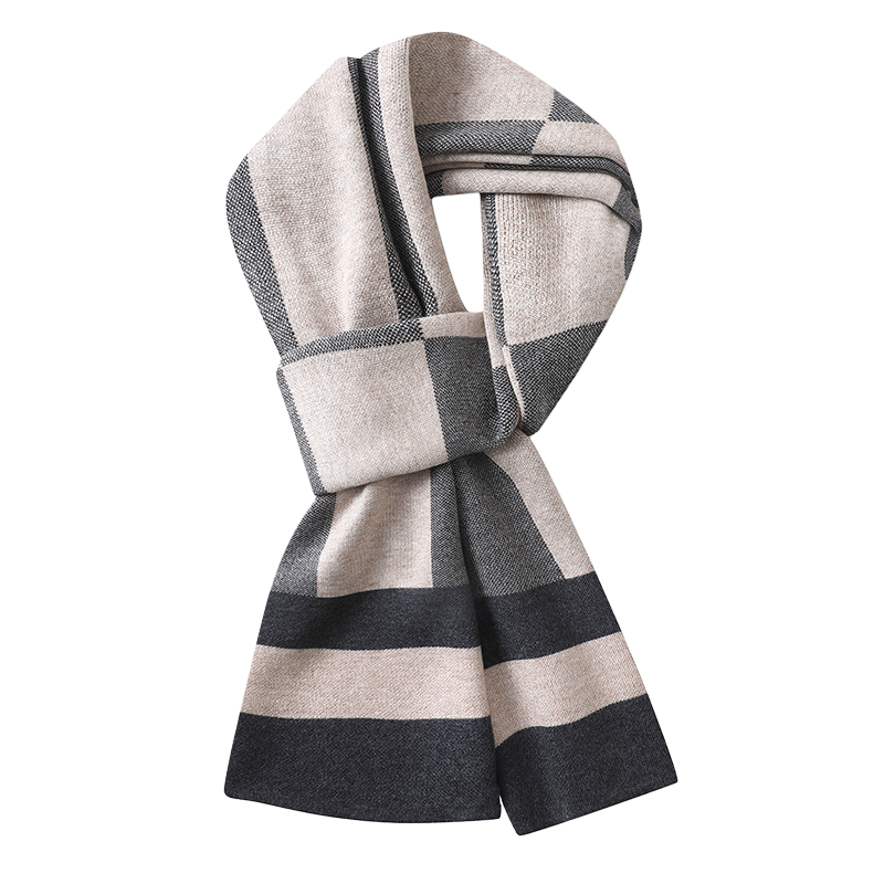 SEPTWOLVES SEPTWOLVES Thermal Sheep Wool Knit Scarves Men's