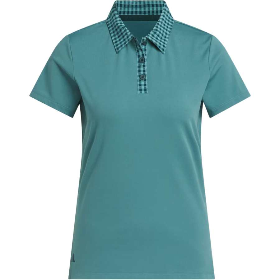 Adidas Adidas Free Shipping With AdiClub Ultimate365 Gingham Short Sleeve Polo Shirt