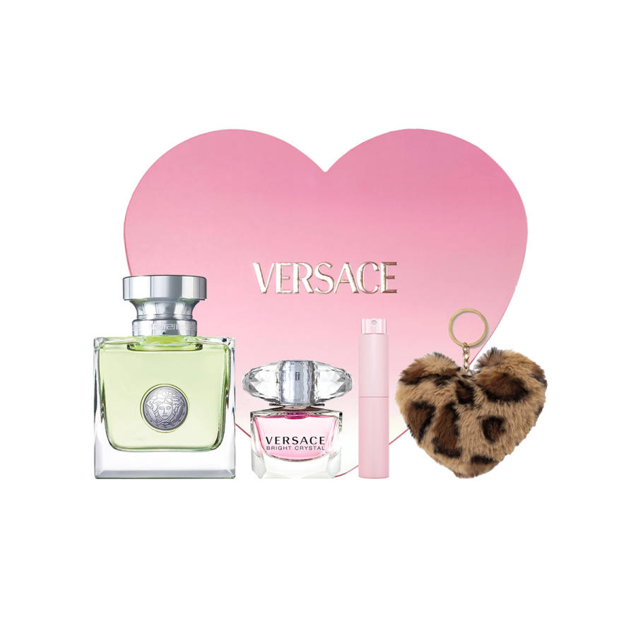 VERSACE Heartbeat Mediterranean Women's Heart Shaped Box Set Eau De Toilette