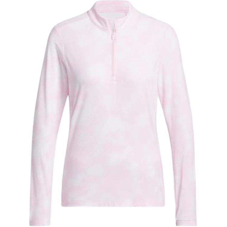 Adidas Adidas Free Shipping With AdiClub Ultimate365 Printed Quarter Zip Mock Neck Top