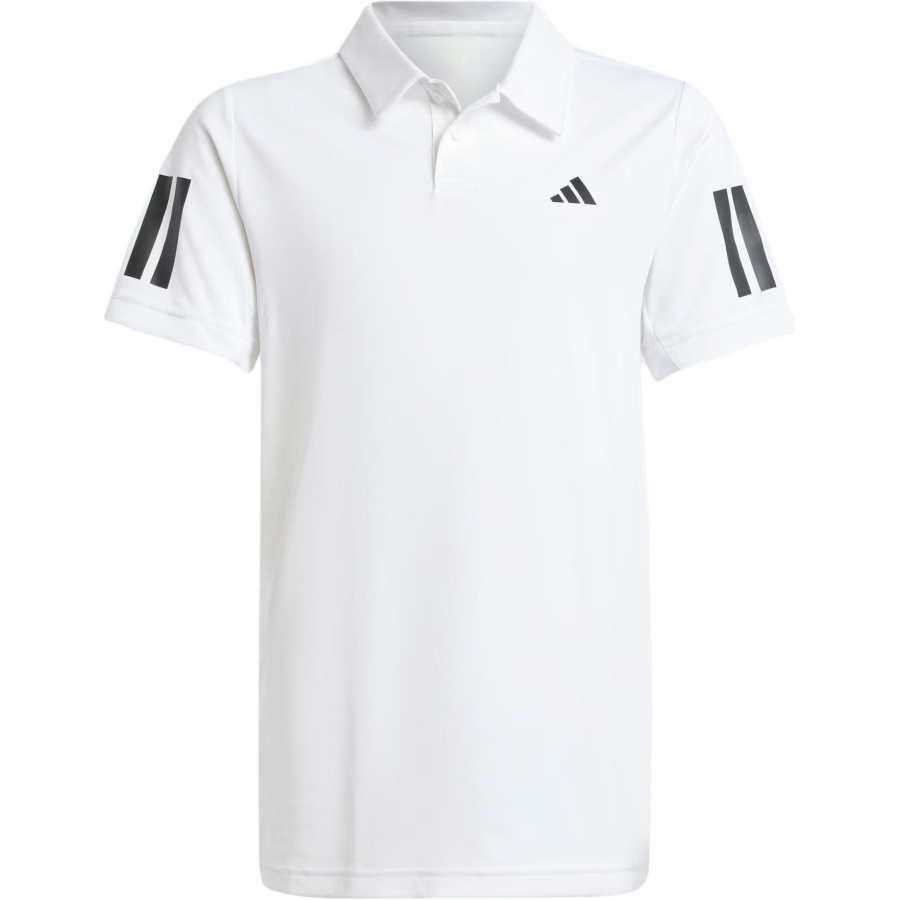 Adidas Adidas Polo Shirt 3 Stripes White Teenagers