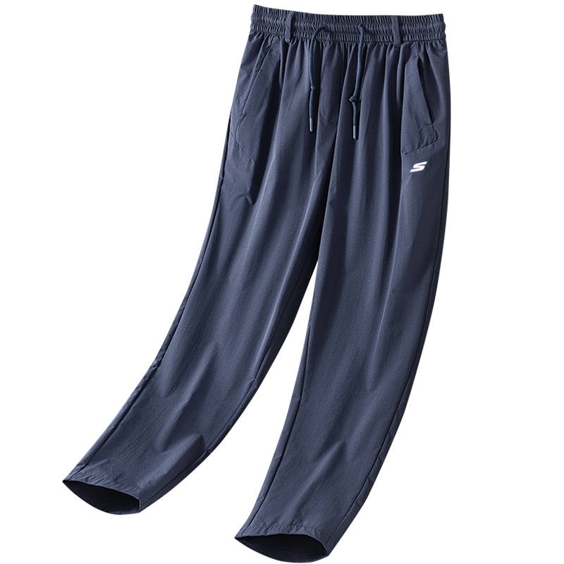 Skechers Casual Pants Unisex Navy Blue 022C Thin Straight Fit Pants