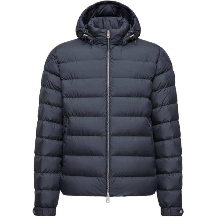 Moncler Arneb Piumino Corto Arneb Con Cappuccio Down Jacket Unisex Marine Blue
