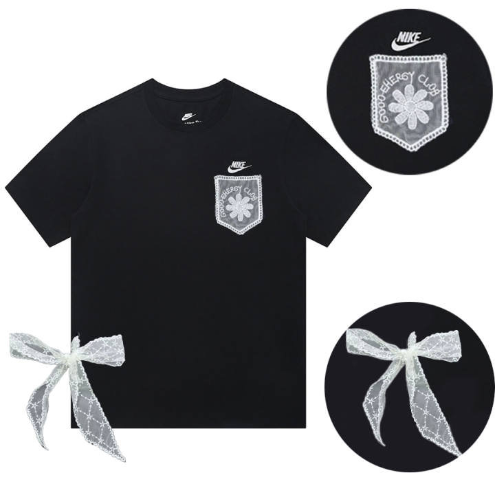 Nike Nike Dri Fit T Shirts Unisex Black Crew Neck Straight Fit