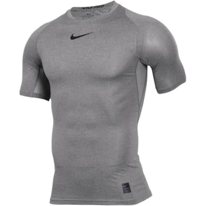 Nike Nike T Shirts Men's Gray Crew Neck Moderate Straight Fit