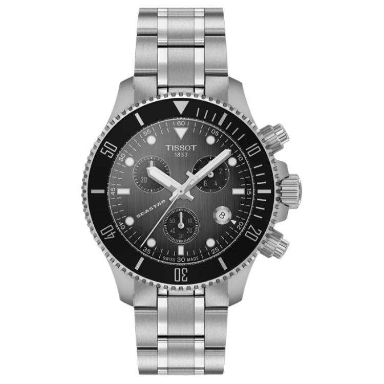 TISSOT Starfish Collection Quartz Movement 300m Waterproof Unisex Watch 38mm Black Dial Stainless Steel Case