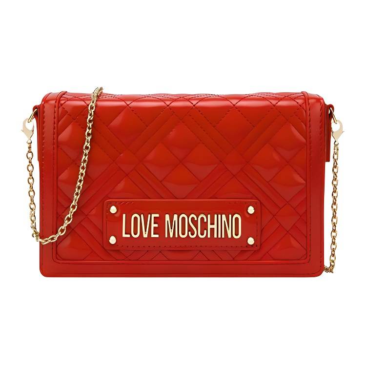 LOVE MOSCHINO Artificial Leather Shoulder Bag Women's Red