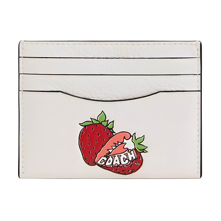 COACH COACH Card Case Leather Card Holder Regular Women's White