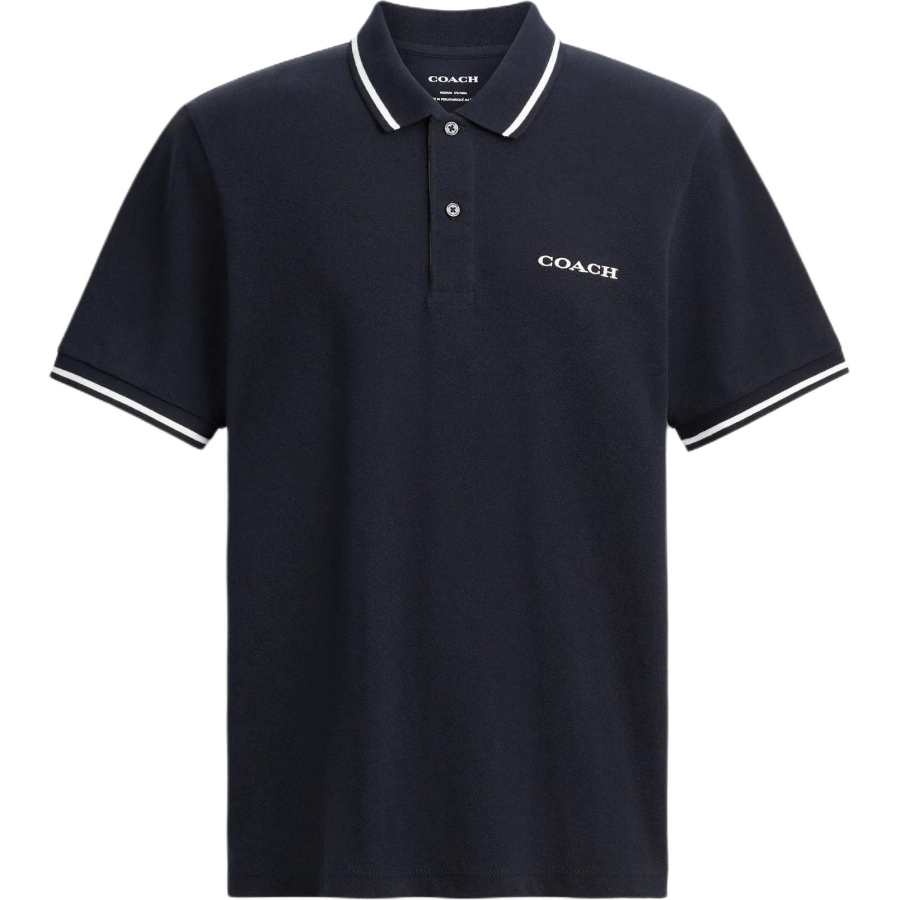 COACH SS25 Polo Shirt Men's Marine Blue