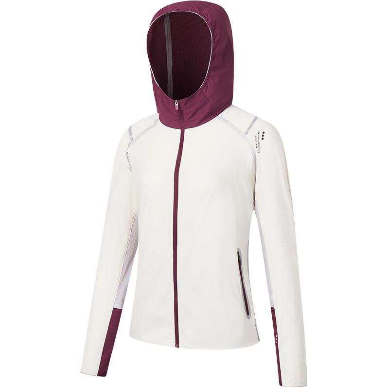 Saucony Jackets Women's Ivory Beige Hooded Moderate Other