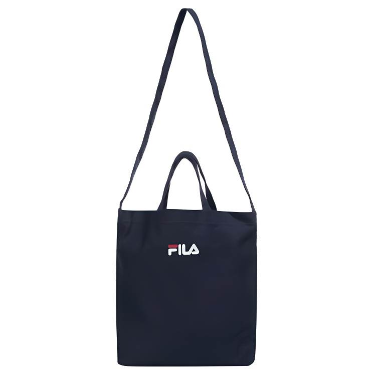 FILA Canvas One Shoulder Handbag Unisex Navy Blue