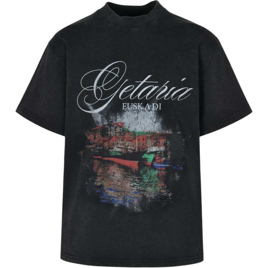 Balenciaga Getaria Graphic Printed Oversized T Shirt