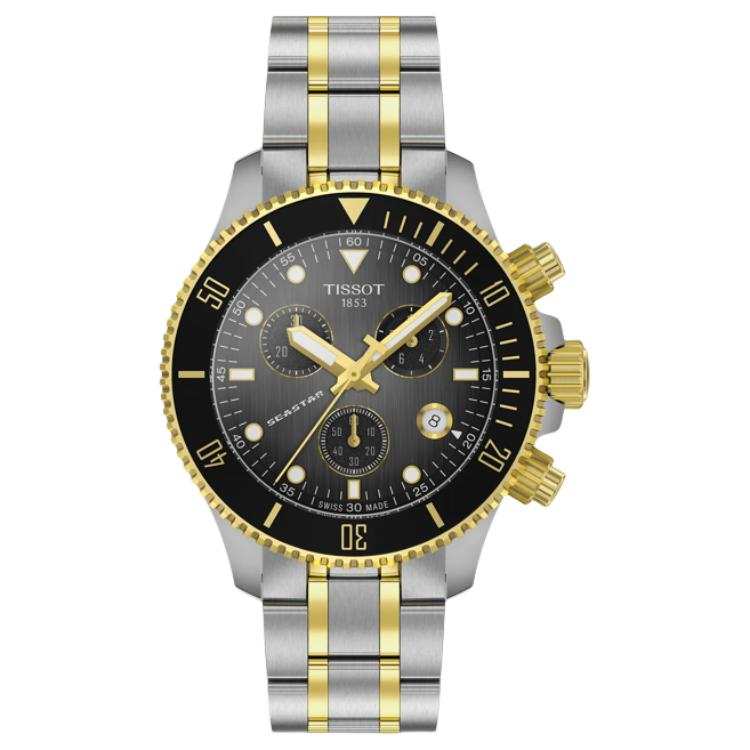 TISSOT Starfish Collection Quartz Movement 300m Waterproof Unisex Watch 38mm Black Dial