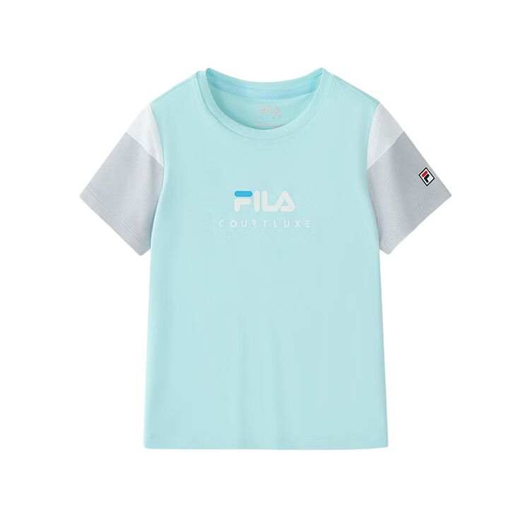FILA KIDS T Shirt Young Glutinous Blue Children Aged 3 7 Years Old