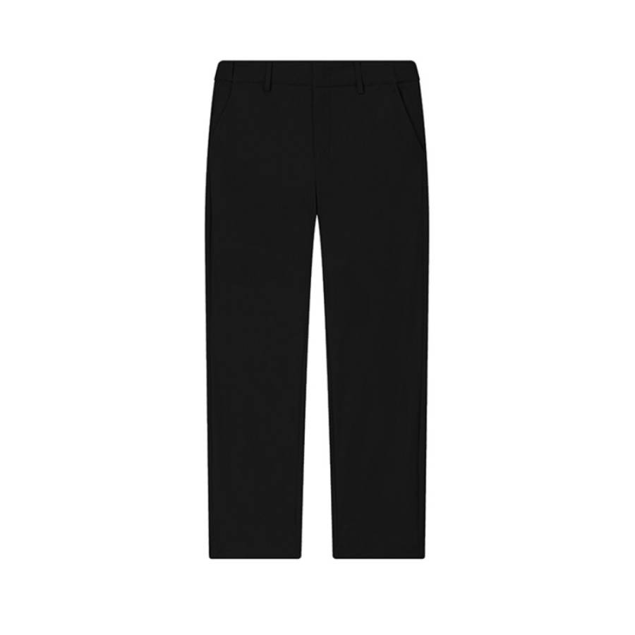 FILA Knitted Sweatpants Men's Jet Black BK Moderate Straight Fit Pants