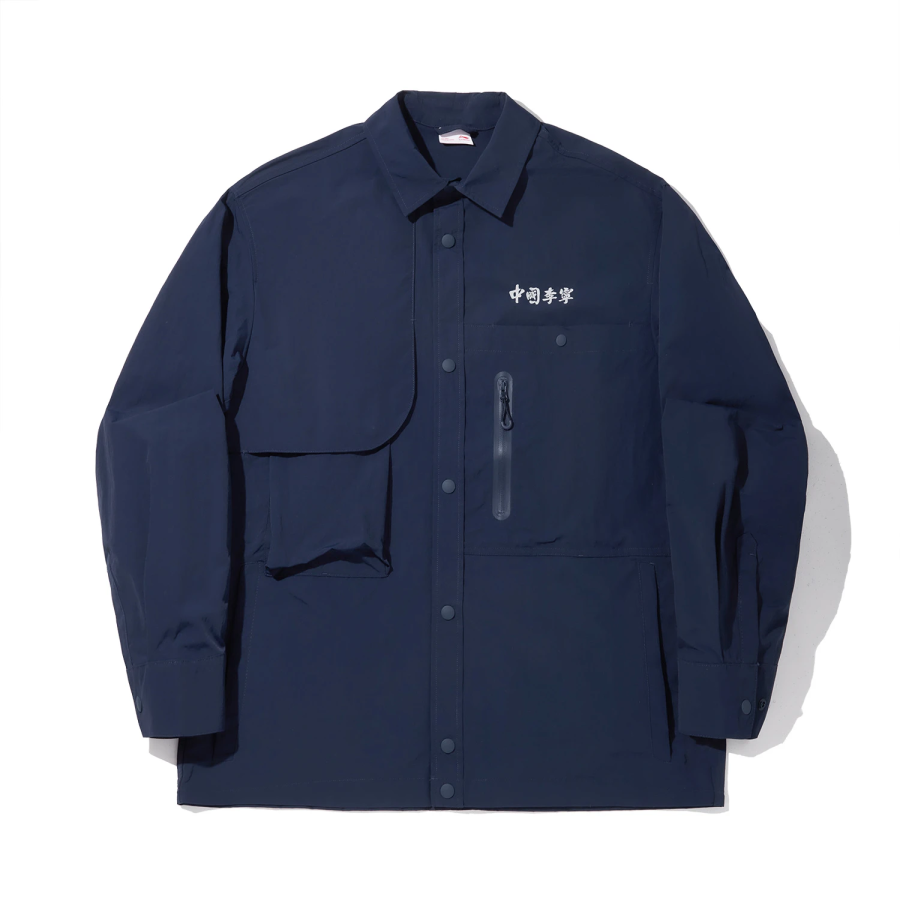 Li-Ning Li Ning Shirts Men's Navy Lapel Moderate