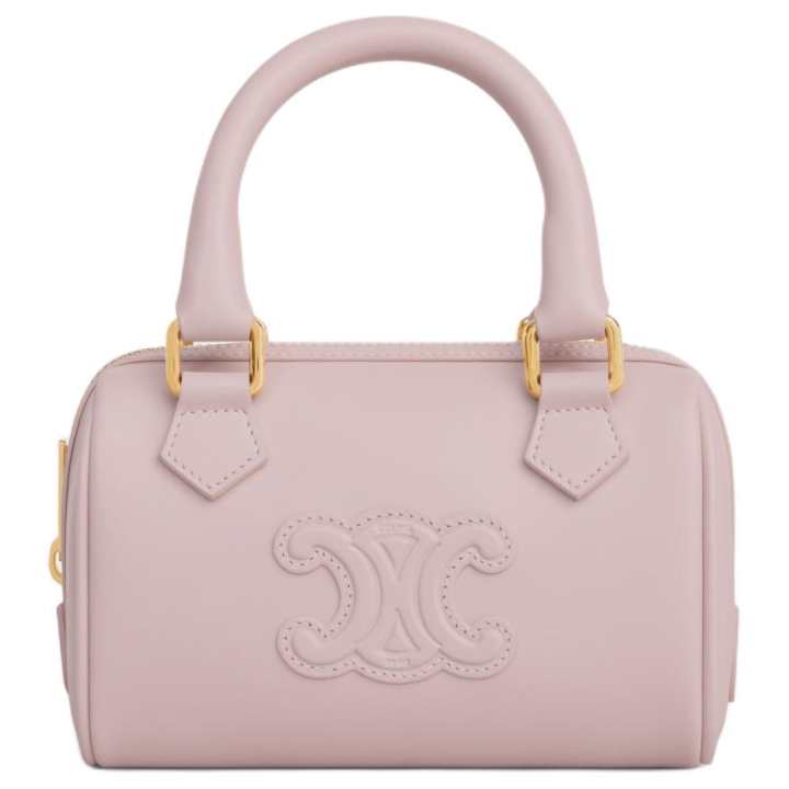 CELINE CELINE Cow Leather Boston Bag, Shoulder Bag, Crossbody Bag, Handbag Mini Women's Bleached Pink
