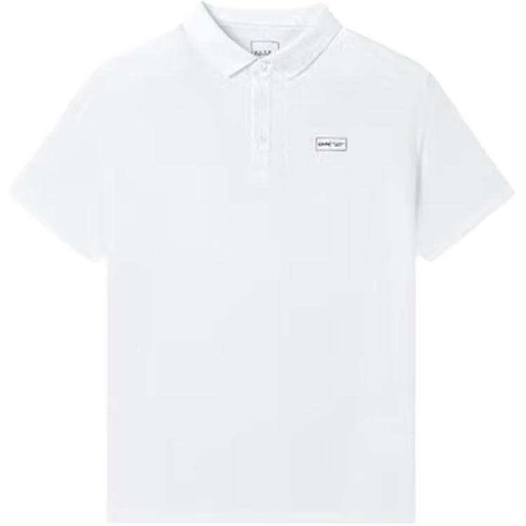 361° Polo Shirts Men's White Lapel Moderate Straight Fit
