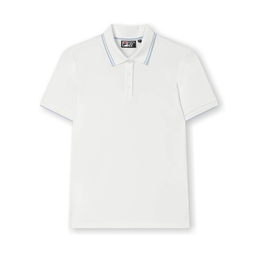 FILA WHITE Polo Shirts Women's Cloud White Moderate