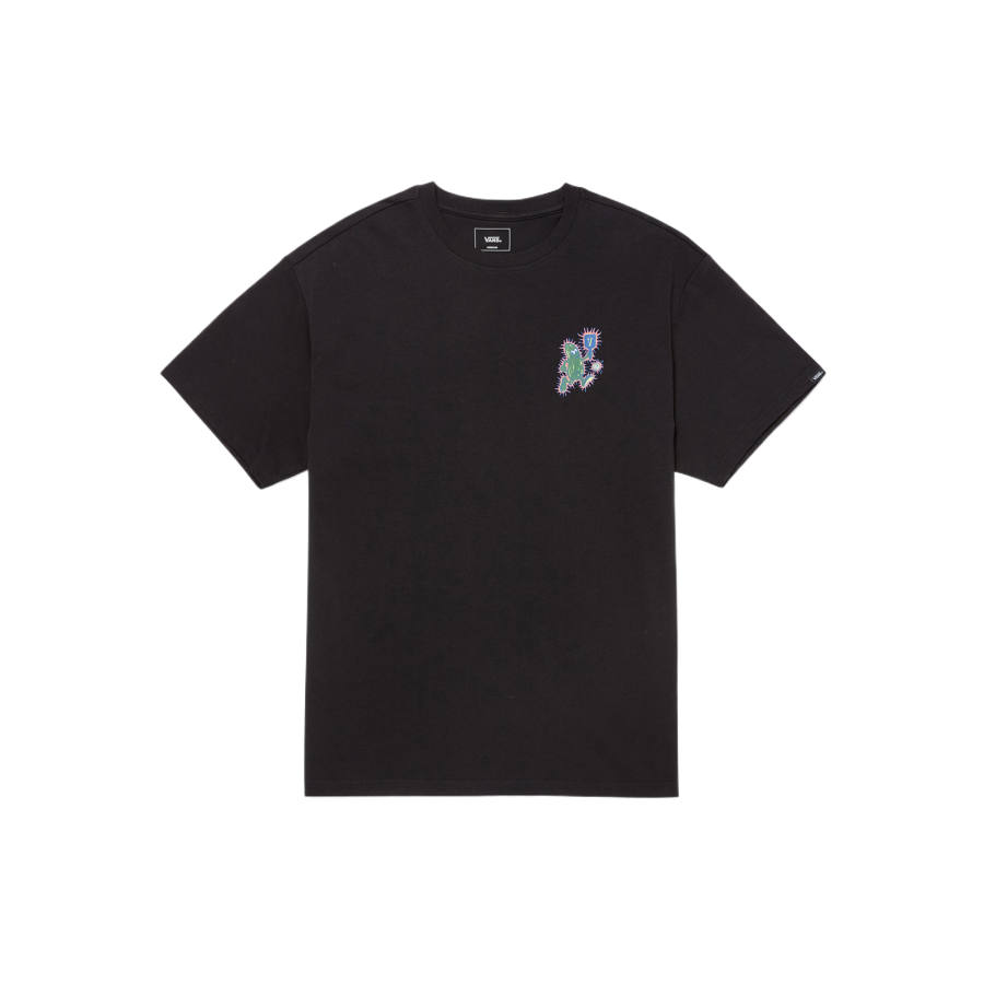 Vans T Shirts Men's Black Crew Neck Moderate Straight Fit