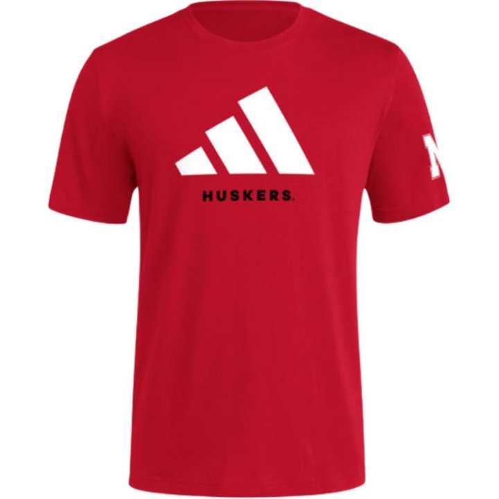 Adidas Adidas Free Shipping With AdiClub Nebraska Cornhuskers Adi Dna Cotton Tee