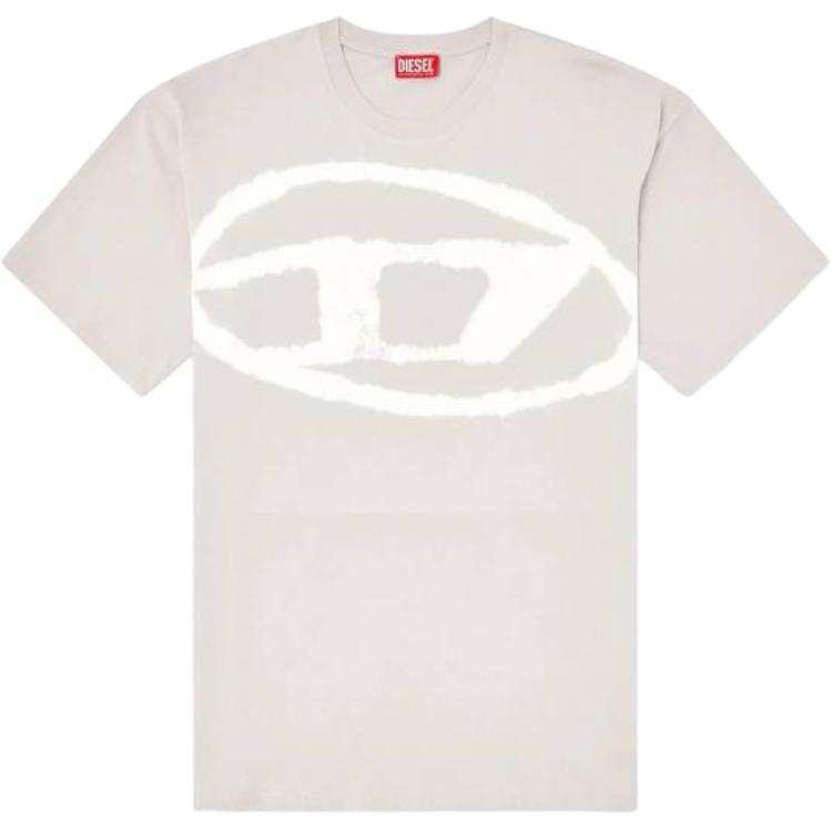 DIESEL T Boxt Bleach Oval D Logo T Shirt