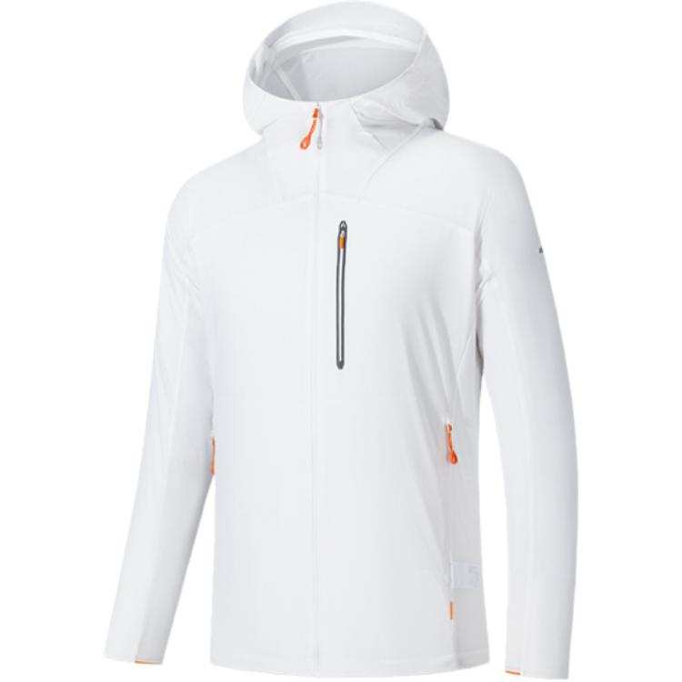ANTA Jackets Men's Papyrus White Hooded Thin Other