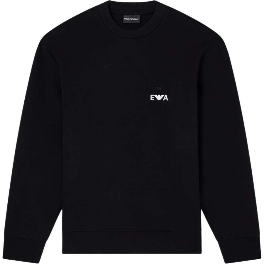EMPORIO ARMANI Logo Embroidered Crewneck Sweatshirt
