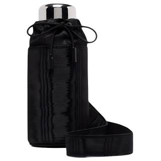Marine Serre Nylon Stainless Steel Travel Storage Bag Unisex Black