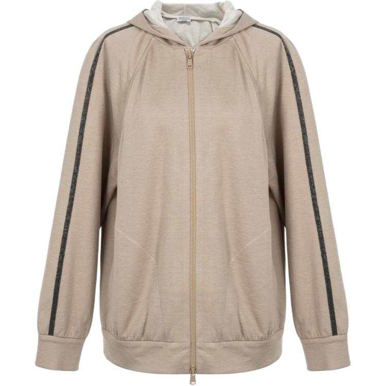 Brunello Cucinelli stripe hoodie