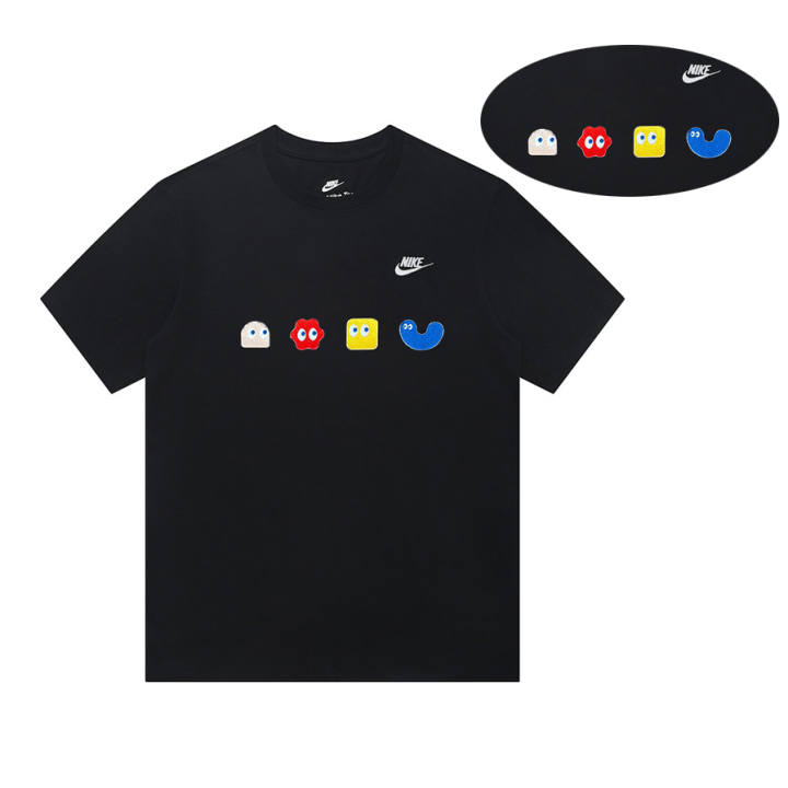 Nike Nike T Shirts Unisex Black Crew Neck Straight Fit