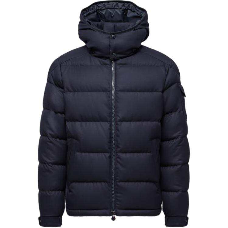 Moncler Montgenevre Hooded Flannel Short Down Jacket
