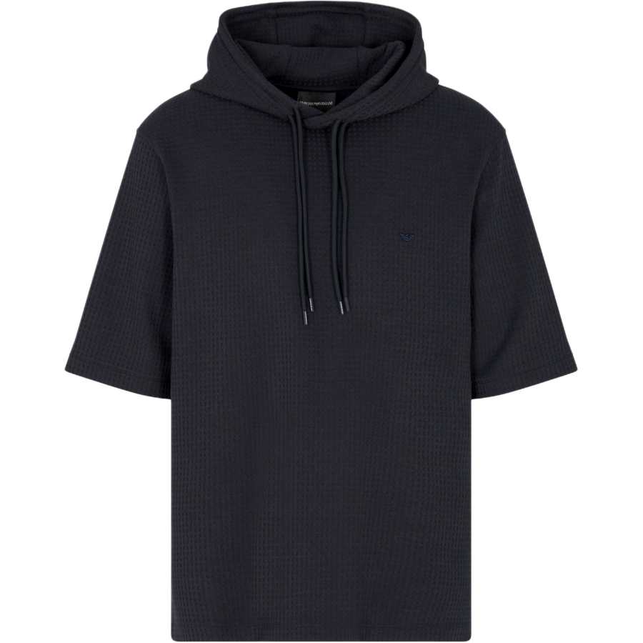 Emporio Armani Asv Lyocell-blend jacquard jersey hooded sweatshirt