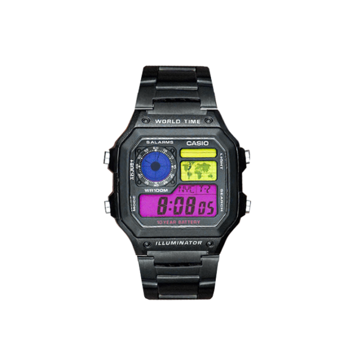 CASIO CASIO Custom Collection Quartz Movement Watch Unisex Multicolor Watch Dial