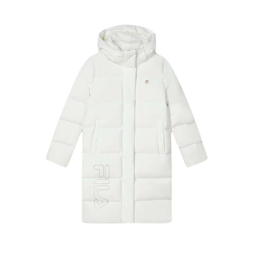 FILA Down Jackets Women's White Hooded Moderate Other
