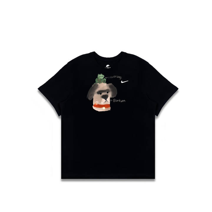 Nike Nike Sportswear T Shirts Men's Black Crew Neck Straight Fit