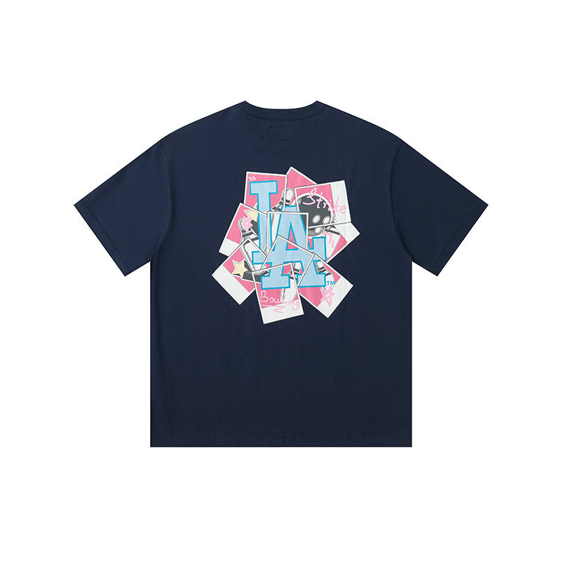 New Era T Shirt Unisex Navy Blue