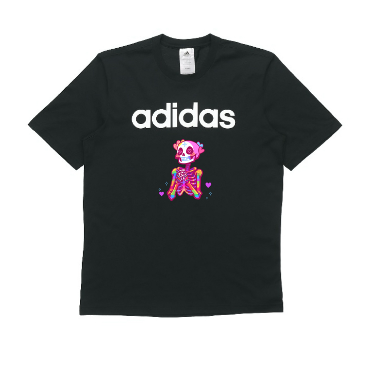 Adidas Adidas T Shirts Unisex Black Crew Neck Moderate Straight Fit