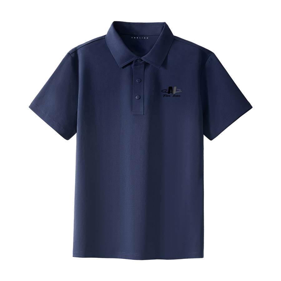 Tonlion Polo Shirts Unisex Polo Collar Thin Straight Fit