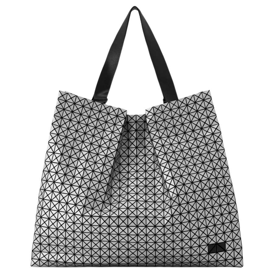 ISSEY MIYAKE Cart Cotton Tote Bag, Shopping Bag, Handbag Unisex Silver