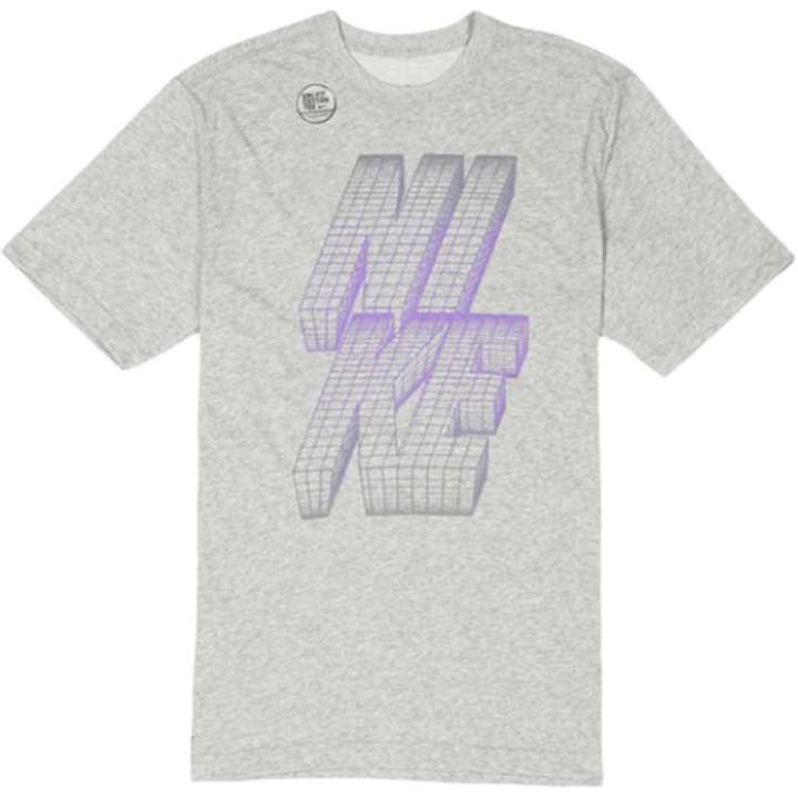 Nike Nike Dri Fit T Shirts Men's Gray Crew Neck Moderate