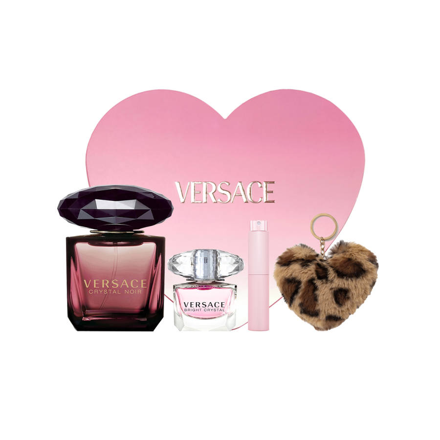 VERSACE Night Sky Crystal Women's Heart Shaped Box Set Eau De Toilette