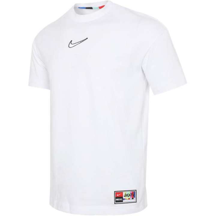 Nike Nike T Shirts Men's White Crew Neck Moderate Straight Fit