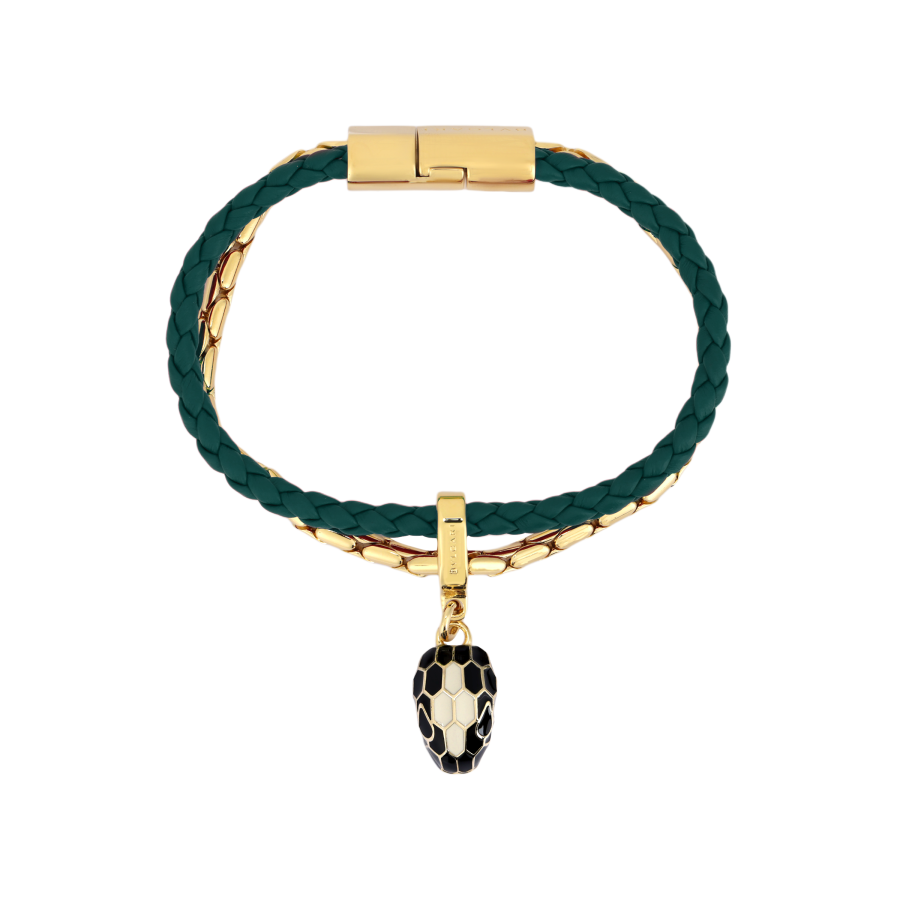 BVLGARI Serpenti Forever Series Metal, Calfskin Bracelets Women's